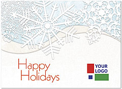 Winter White Logo Card D4252U-4B
